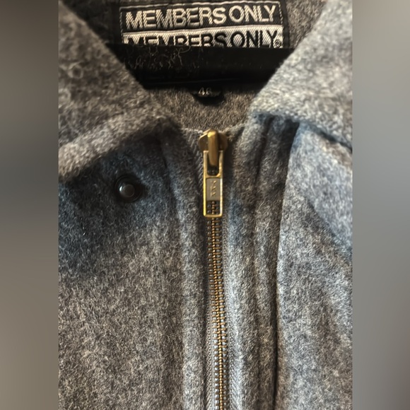Vintage men’s Members Only 100% pure wool jacket size 46 (XL) - Picture 13 of 14